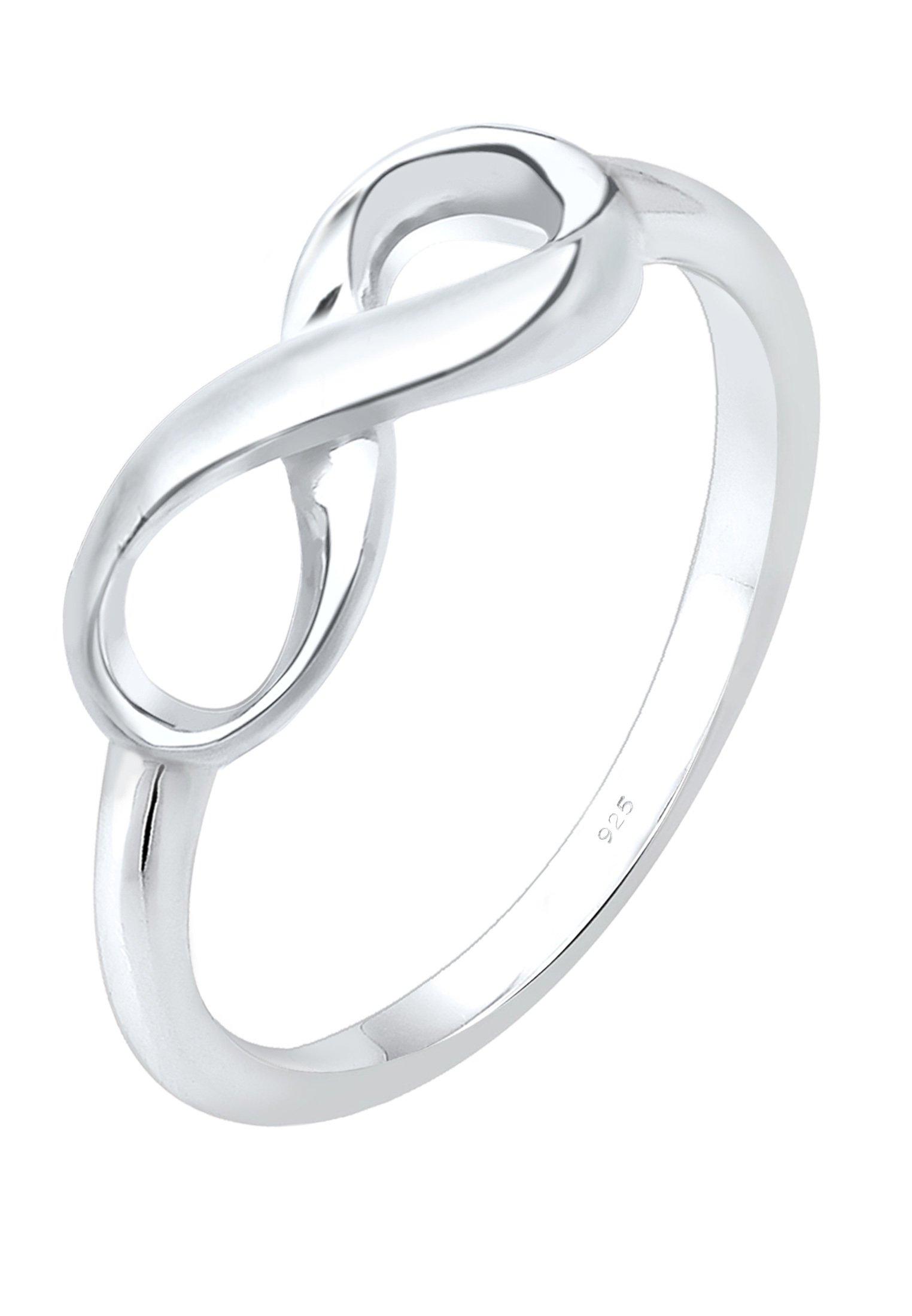 Image of Ring Unendlichkeit Symbol Damen Silber 58mm