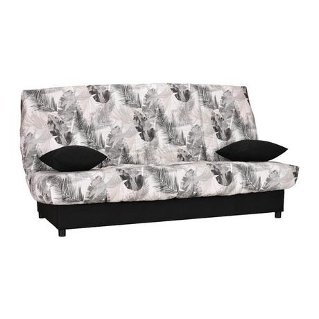 Vente-unique Canapé convertible clic-clac en tissu imprimé jungle FARWEST II  