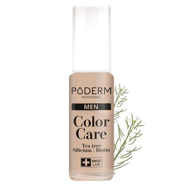 Image of PODERM MEN - Teebaum Unsichtbarer Hautfarbener Nagellack Color Care - Swiss Made - 8ml