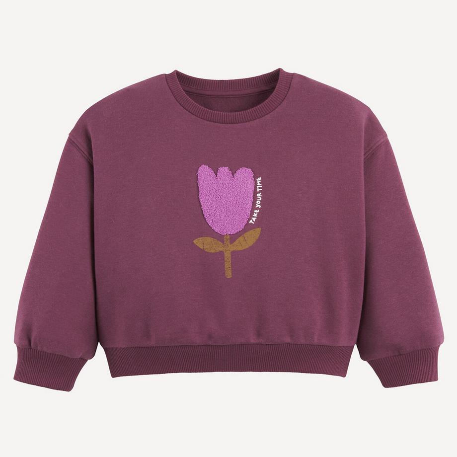 La Redoute Collections  Sweatshirt mit Rundhalsausschnitt aus Molton 