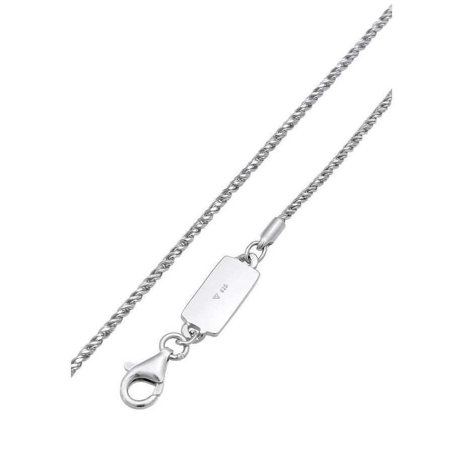 Kuzzoi  Ensemble de Bijoux Kette Armband Kordel Basic 925 Silber 