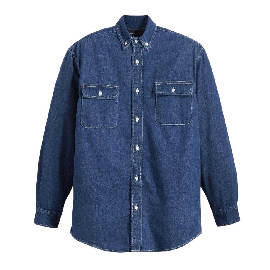 Classic Camicia Jeans Tasca Sul Petto
