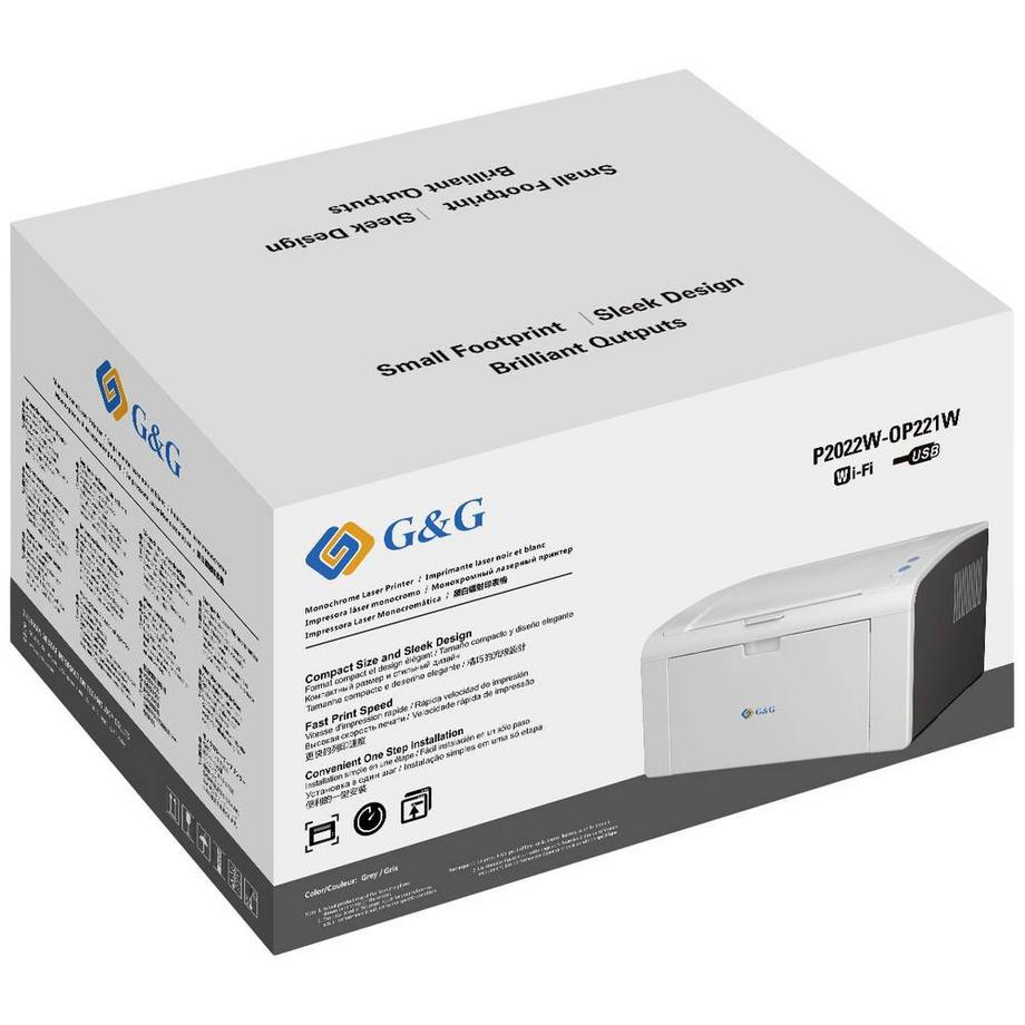 G&G  s/w Laserdrucker 22 Seiten/ Min. WLAN, Mobile App 