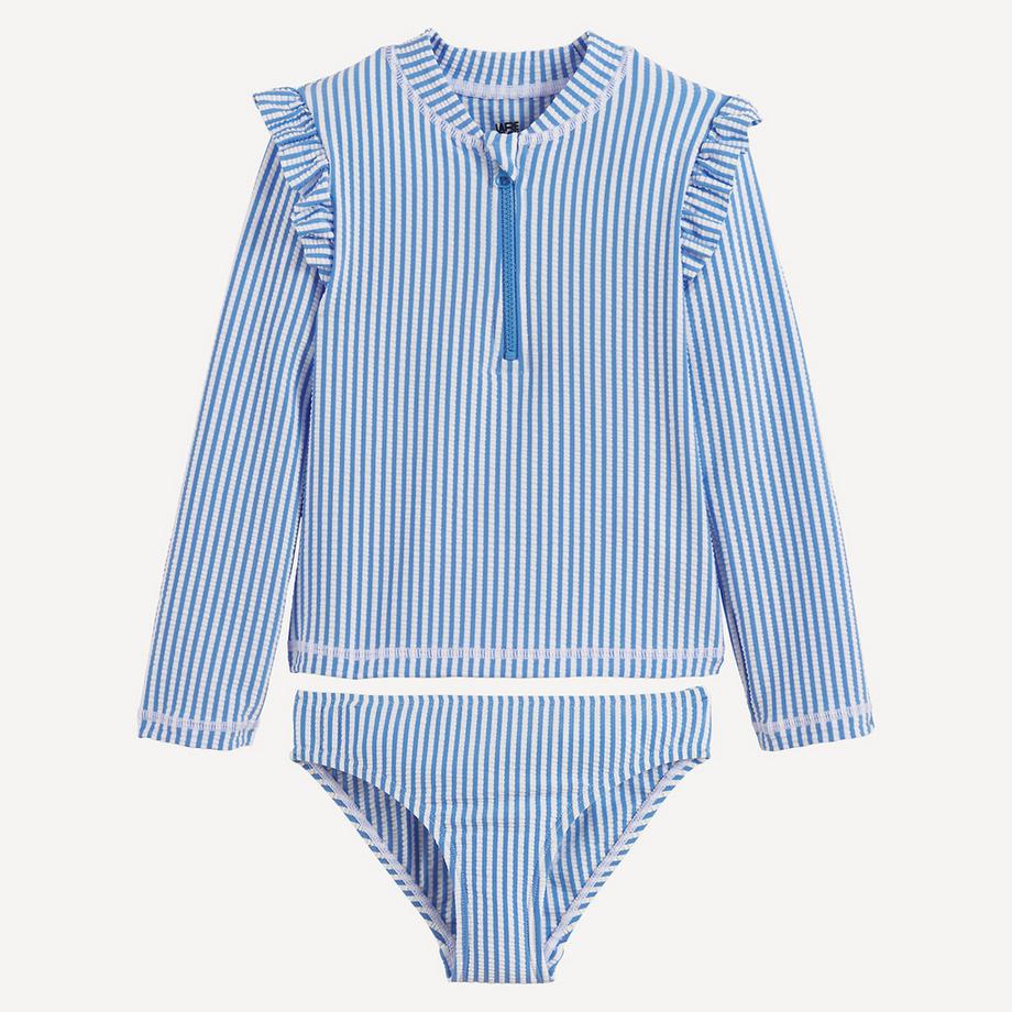 Maillot de bain 2 pièces rayé