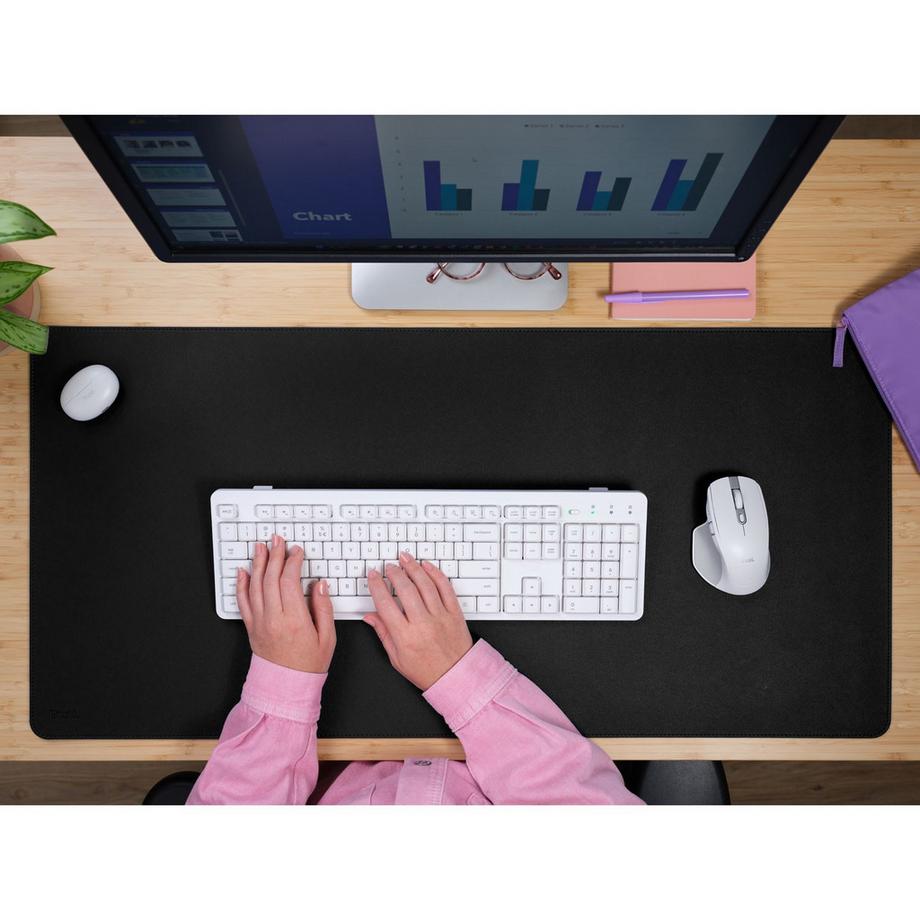 Trust  Tappetino da scrivania Benya XXL nero 