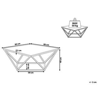 Beliani Table basse en MDF Moderne MALIBU  