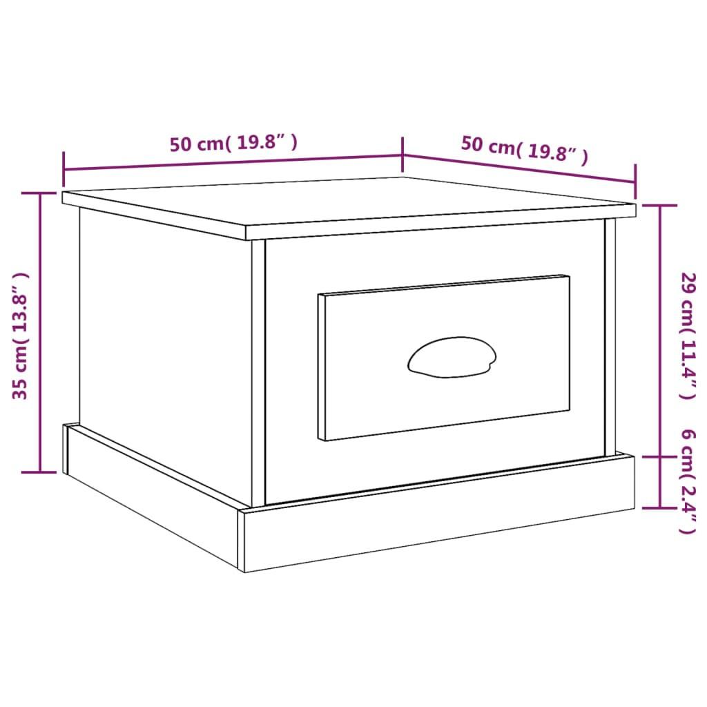 VidaXL Table basse bois d'ingénierie  