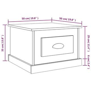 VidaXL Table basse bois d'ingénierie  