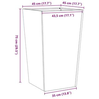 VidaXL Jardinière acier  