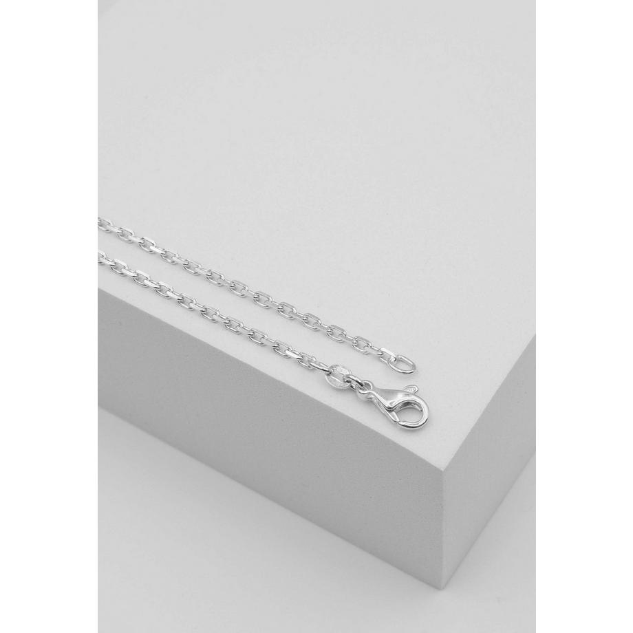 MUAU Schmuck  Collier Anker Weissgold 750, 2mm, 45cm 