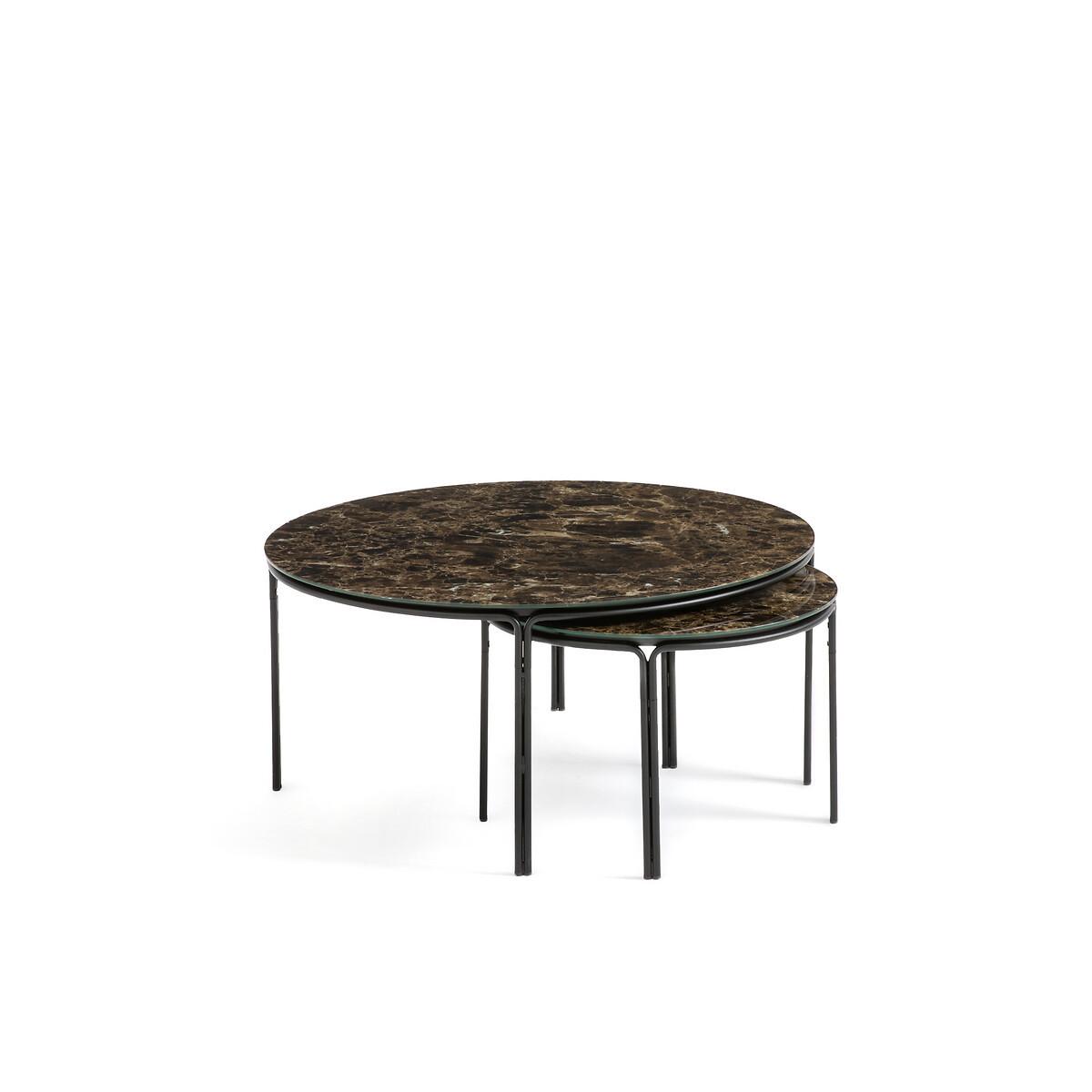 La Redoute Intérieurs 2er-Set runde Couchtische Chici  