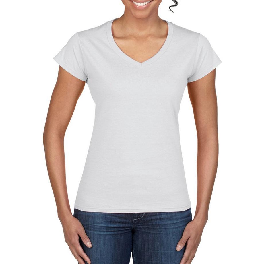 Gildan Kurzarm V-Ausschnitt T-Shirt  