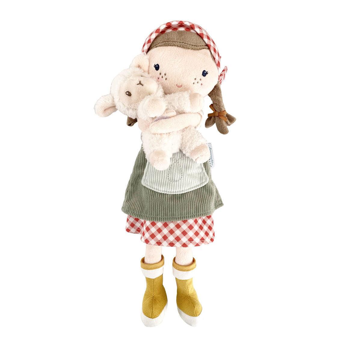 Little Dutch  Little Dutch Kuschelpuppe farmer Rosa mit Schaf 35cm 