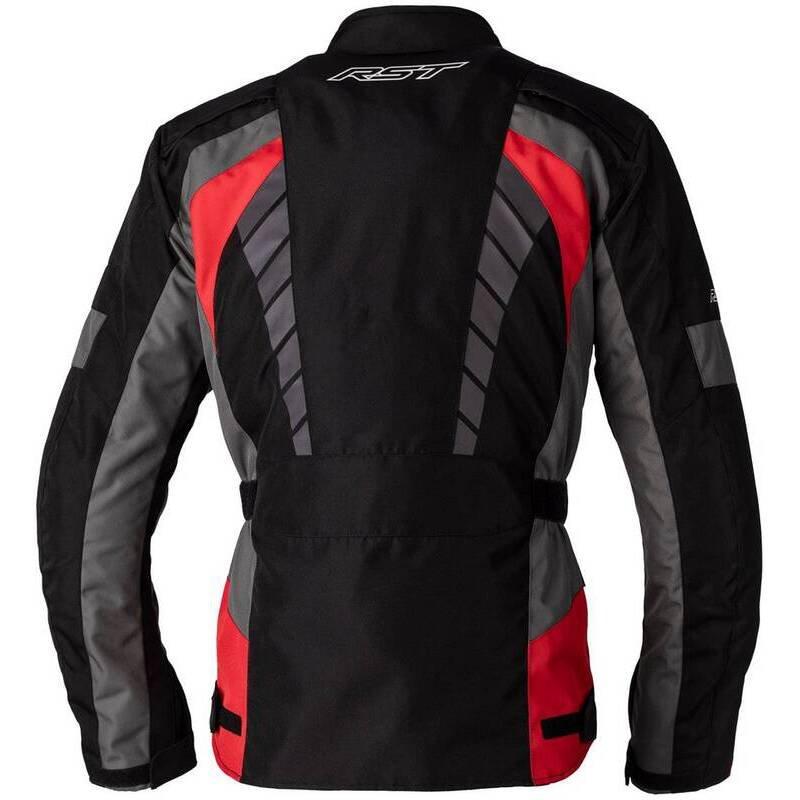 Image of Motorradjacke Alpha 5 Ce Unisex Schwarz / Rot L