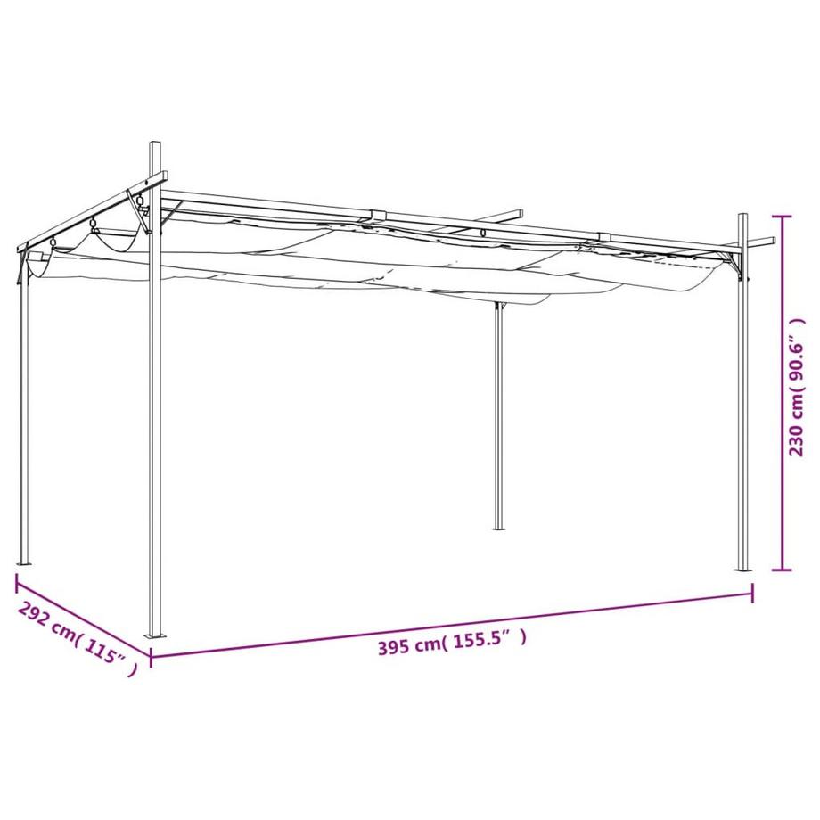 VidaXL Pergola gewebe  