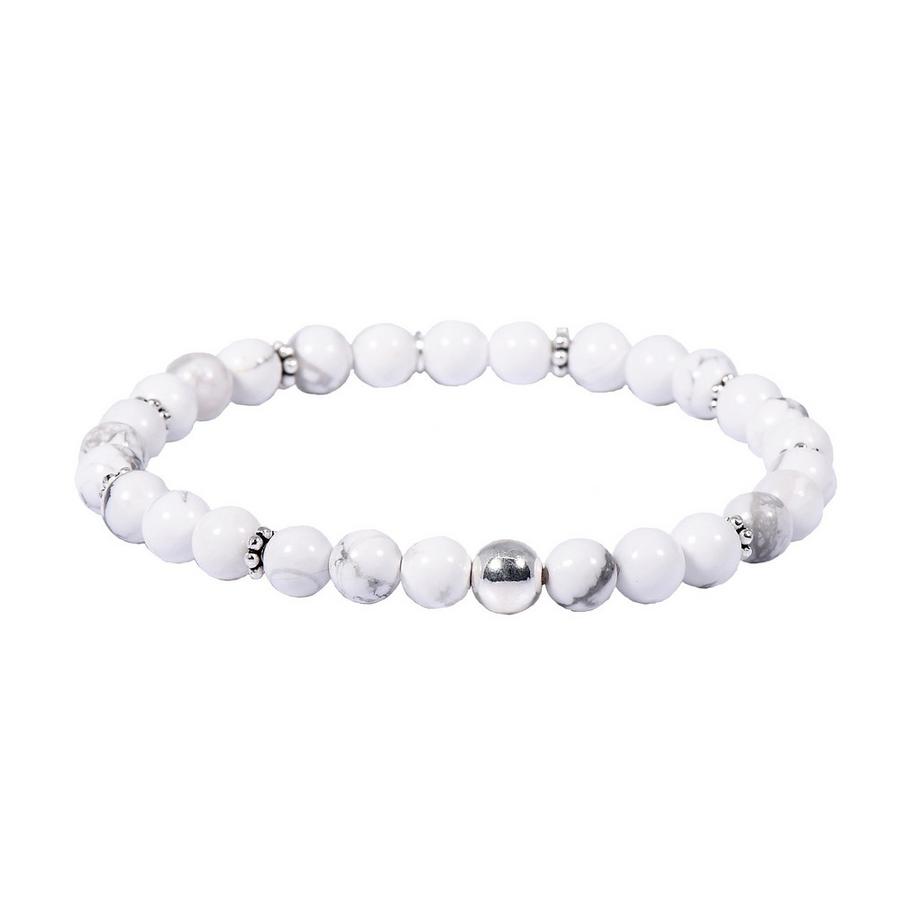 Beyaz  Armband mit Magnesit und 925 Silber