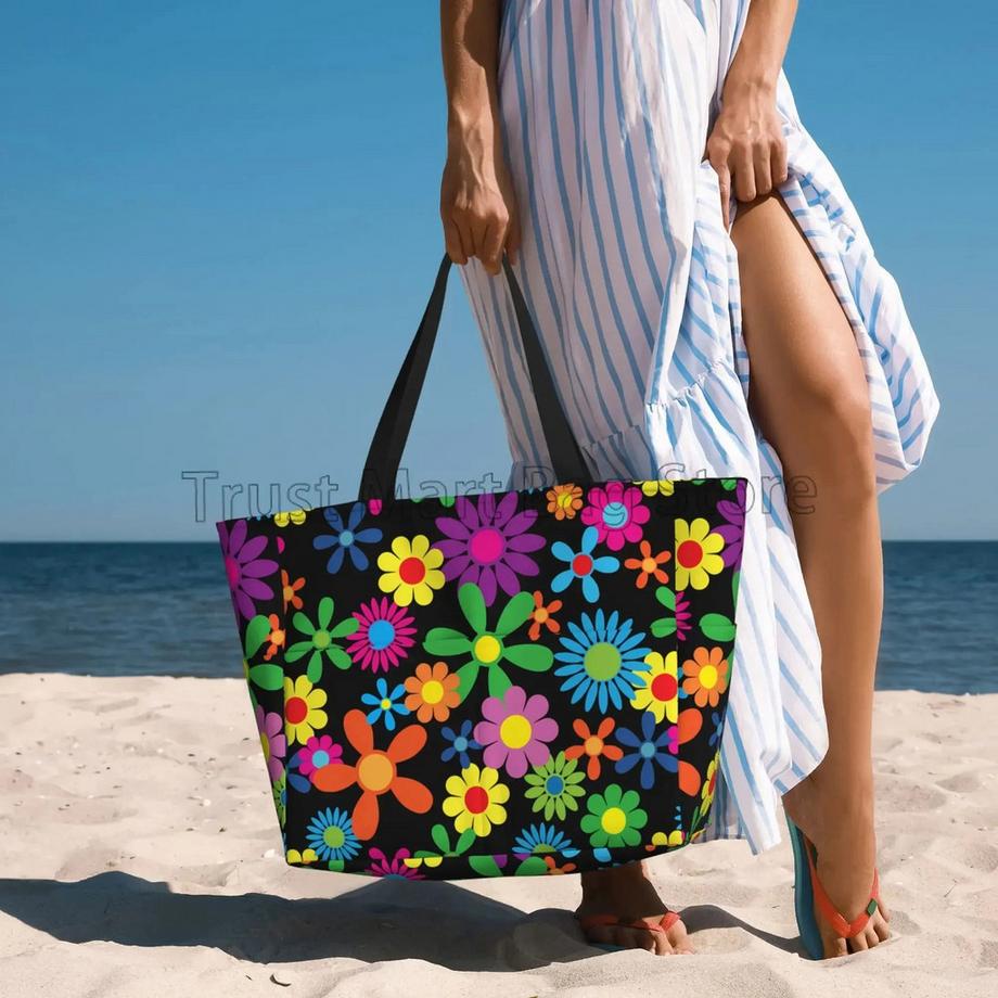 Only-bags.store Wasserdichte Sanddichte Reissverschluss Strand Tote Tasche  