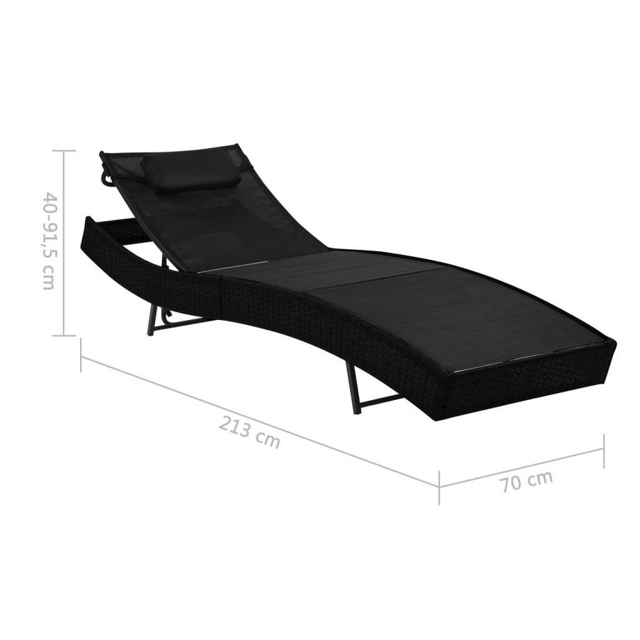 VidaXL Sonnenliege poly-rattan  