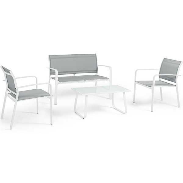 Image of Garten Sitzgruppe Arent weiss (4-teilig) Garten Sitzgruppe Arent weiss (4-teilig)