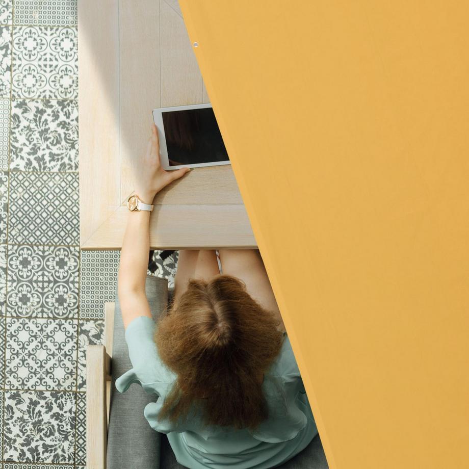 B2X Sonnensegel rechteckig gelb  