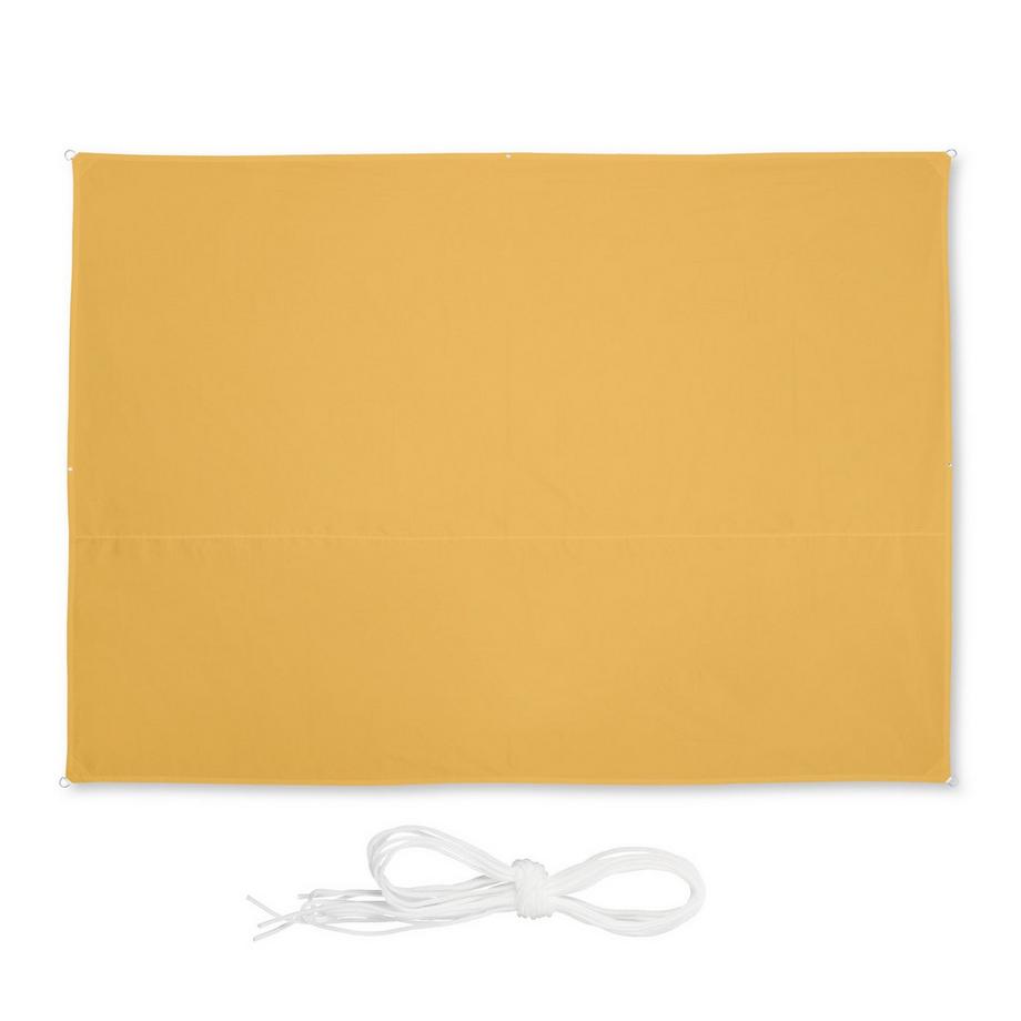 Sonnensegel rechteckig gelb