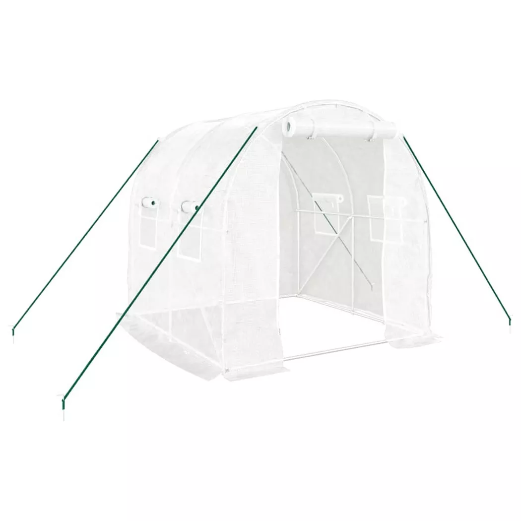 VidaXL - Gewächshaus polyethylen, One Size, Weiss