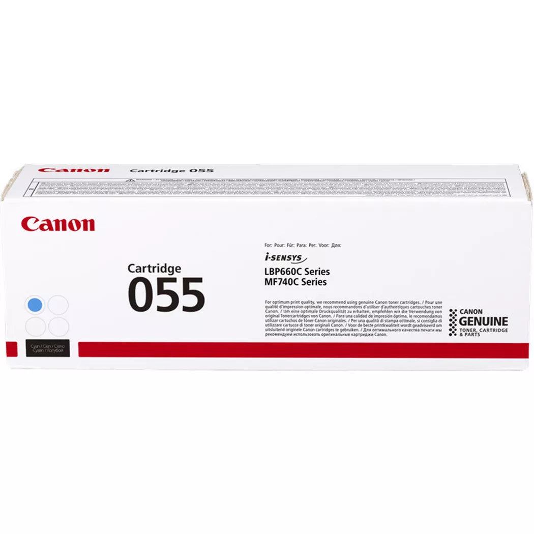Canon – Toner-Modul 055 cyan CRG C LBP663/MF742 2100 Seiten, One Size