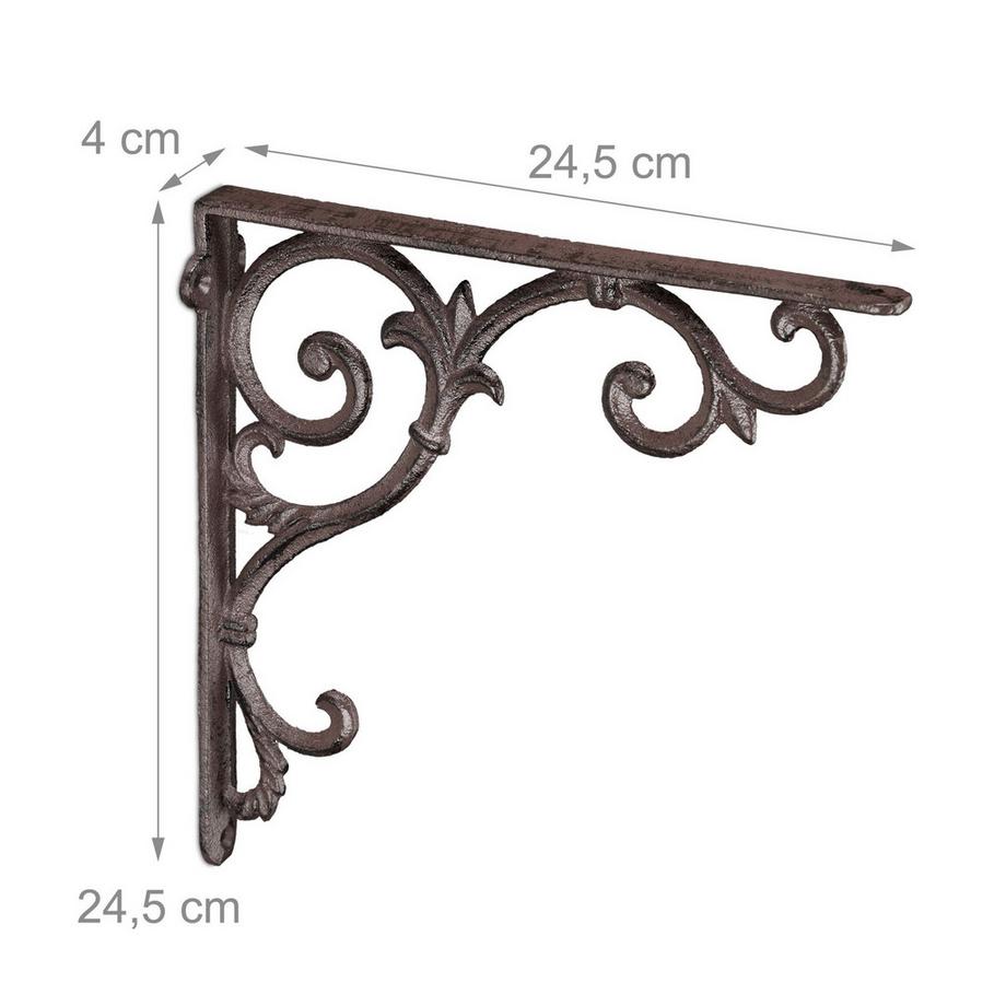 Northix 2er-Set Regalträger im Vintage-Look  