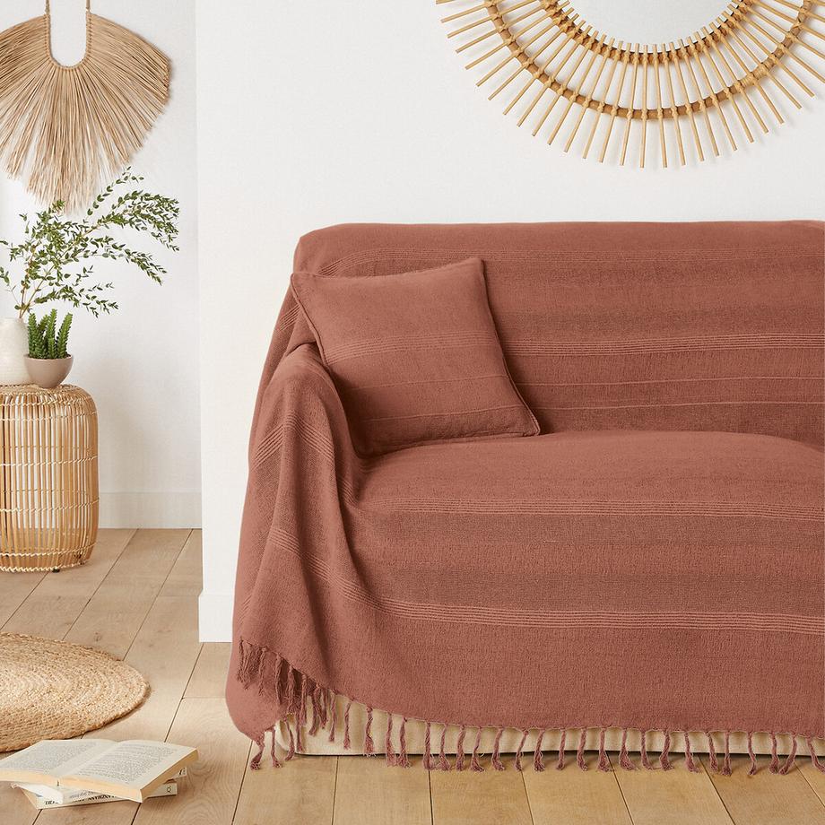 La Redoute Intérieurs Plaid Nedo Coton Frangé  