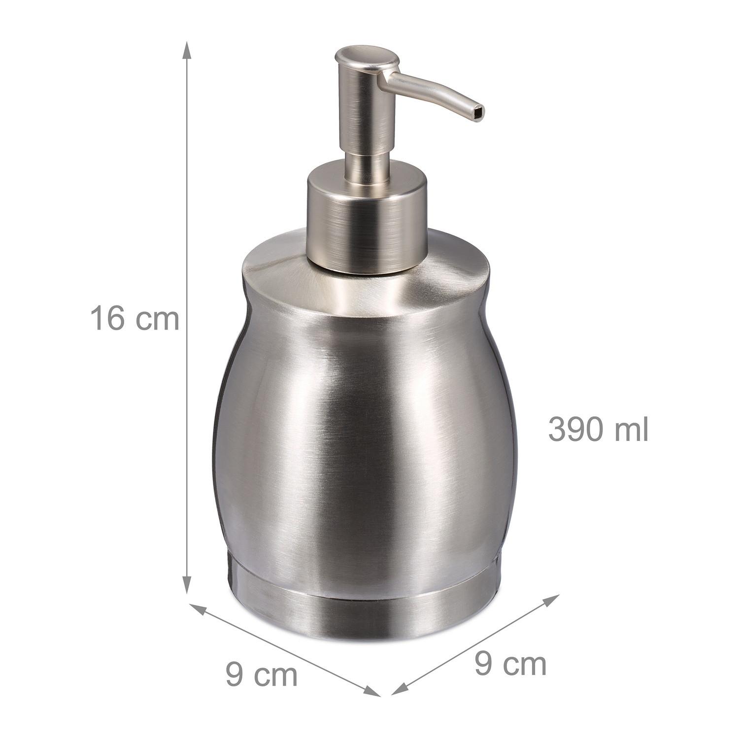 Northix Pompe à savon en acier inoxydable 390 ml  