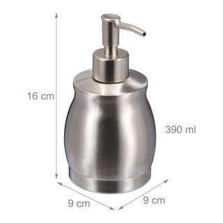 Northix Pompe à savon en acier inoxydable 390 ml  