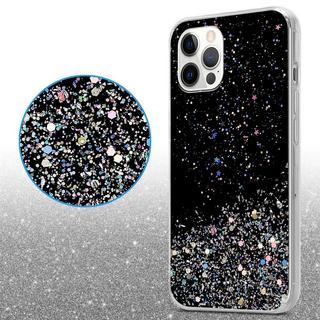 Cadorabo  Hülle für Apple iPhone 12  12 PRO TPU Silikon mit funkelnden Glitter 