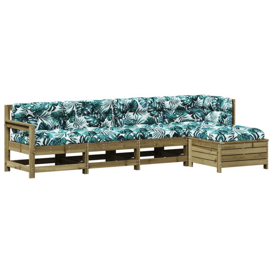 VidaXL Salon de jardin pinède imprégnée  