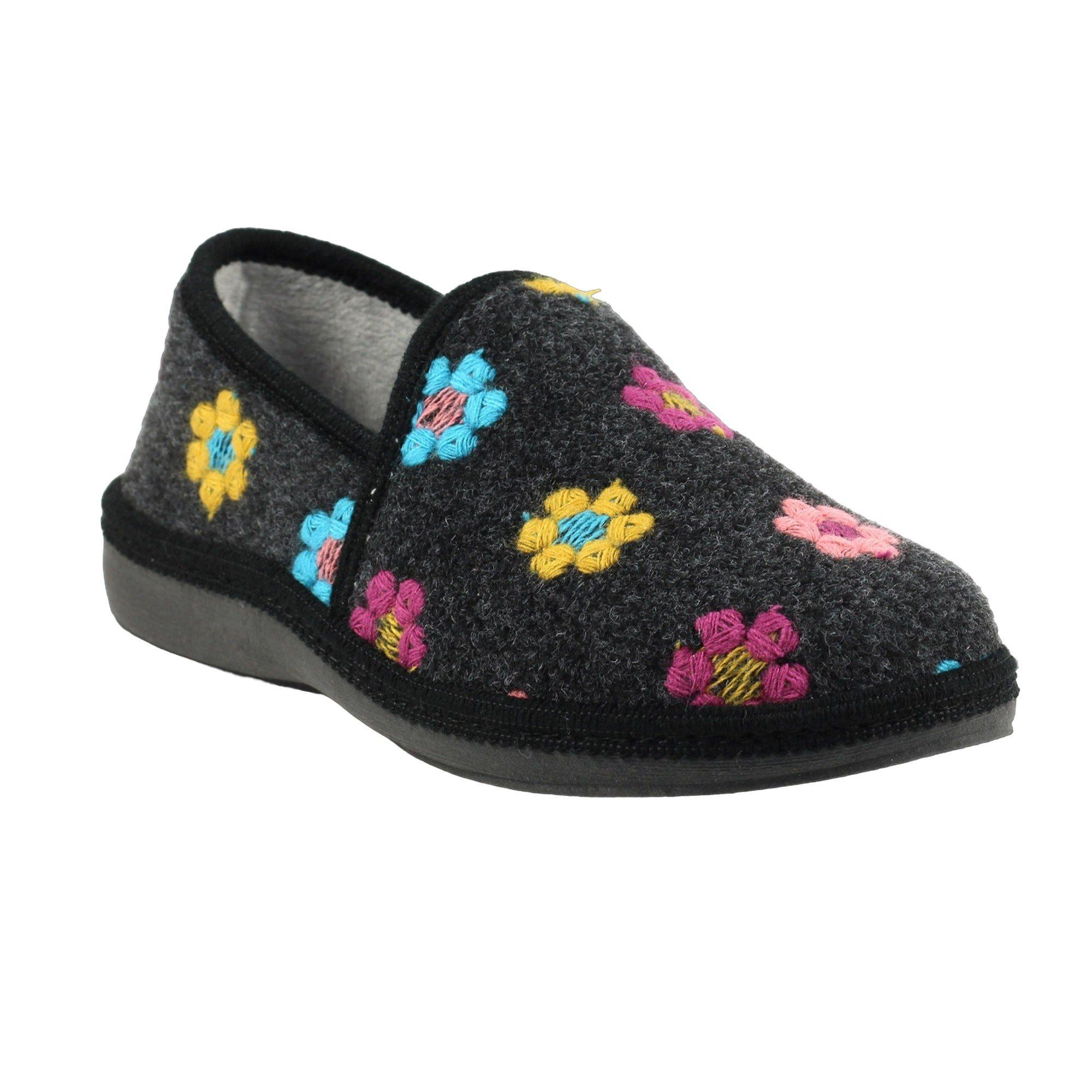 Image of Hausschuhe Sepal, Filz Damen Schwarz 38