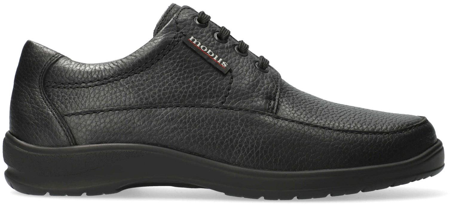 Image of Ezard - Leder Schnürschuh Unisex Schwarz 45.5