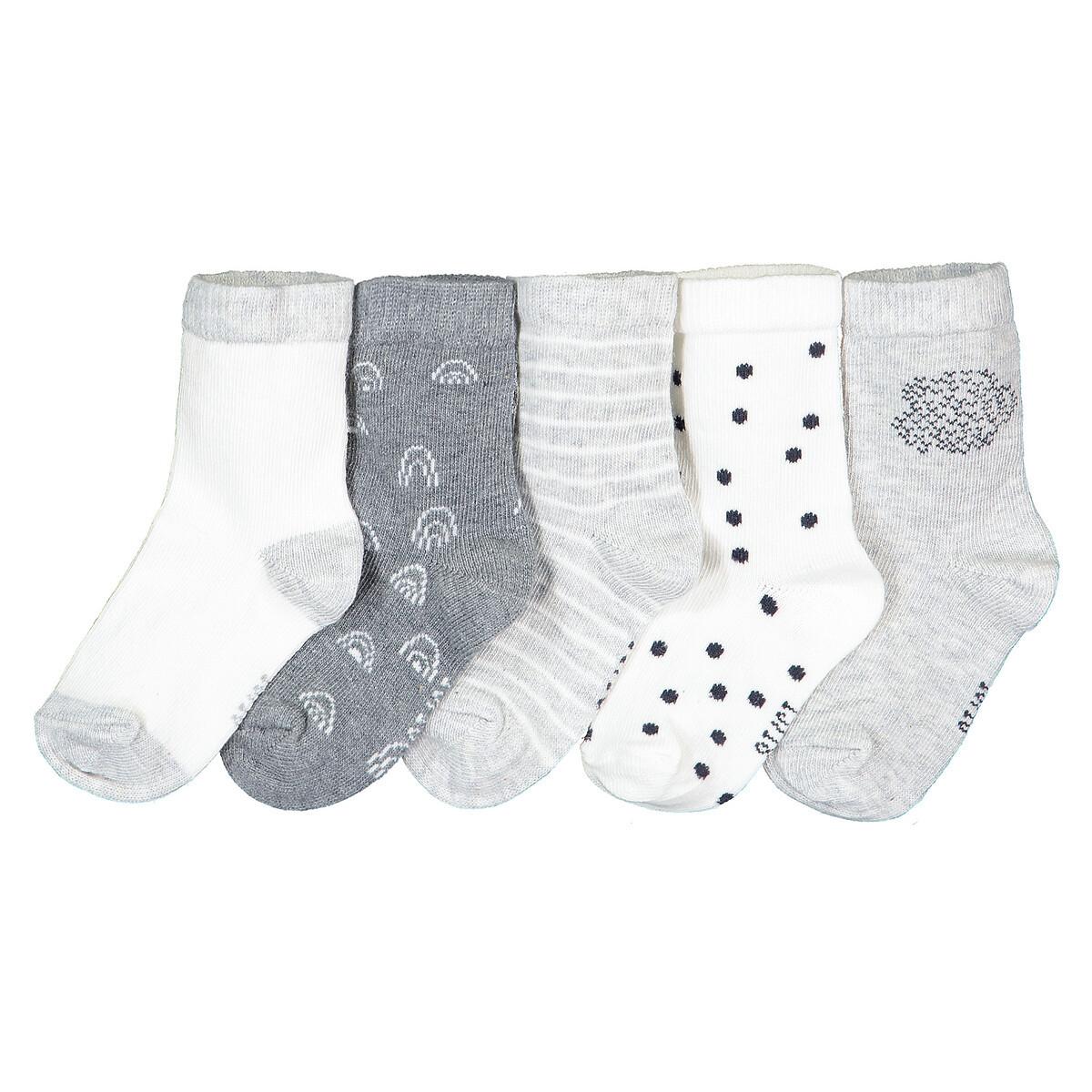 Image of 5er-pack Socken Unisex Beige 15-18