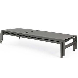 mutoni Chaise longue à roulettes Konnor CX23 anthracite  