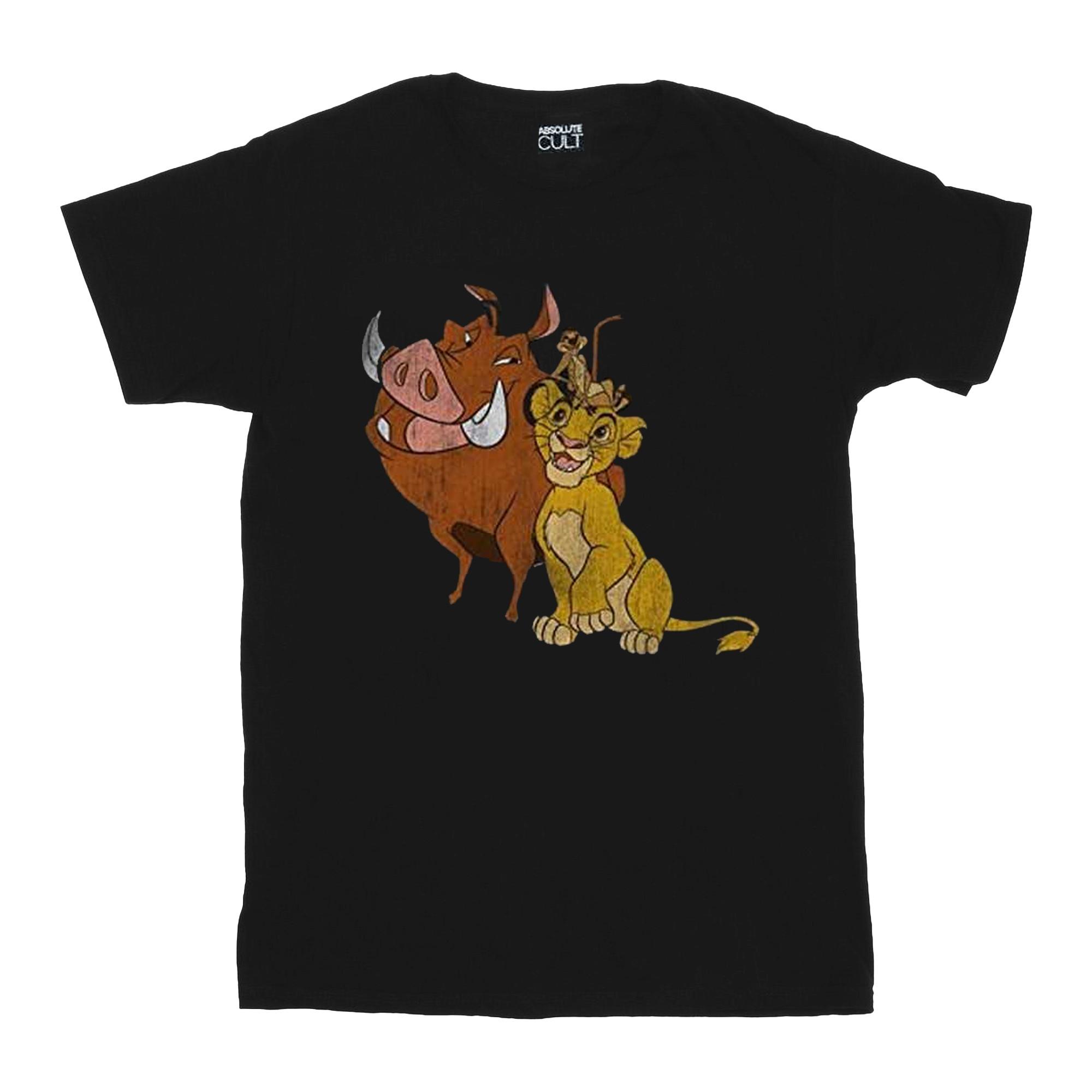Image of Simba, Timon And Pumbaa Tshirt Jungen Schwarz 140/146