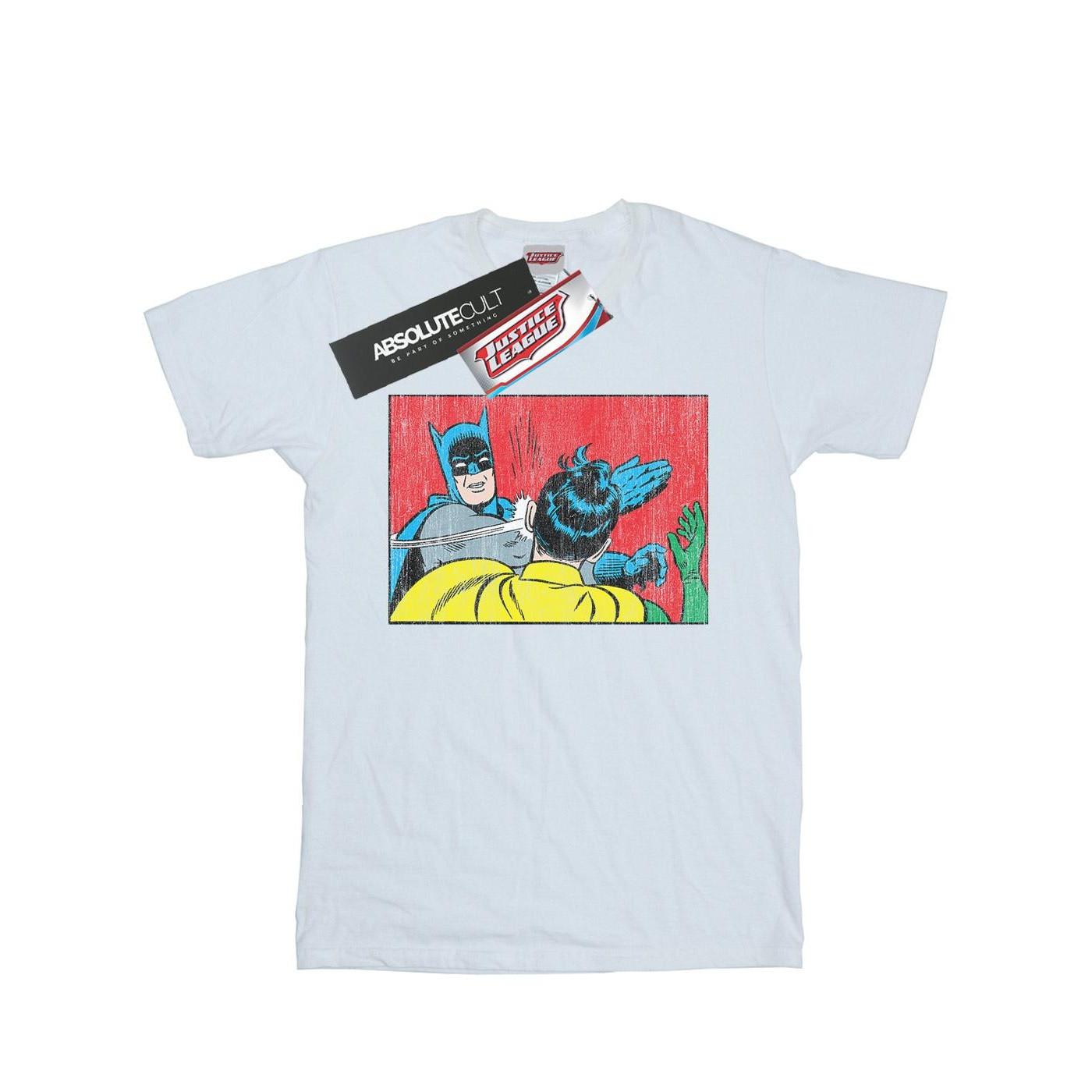 Image of Batman Robin Slap Tshirt Herren Weiss 4XL