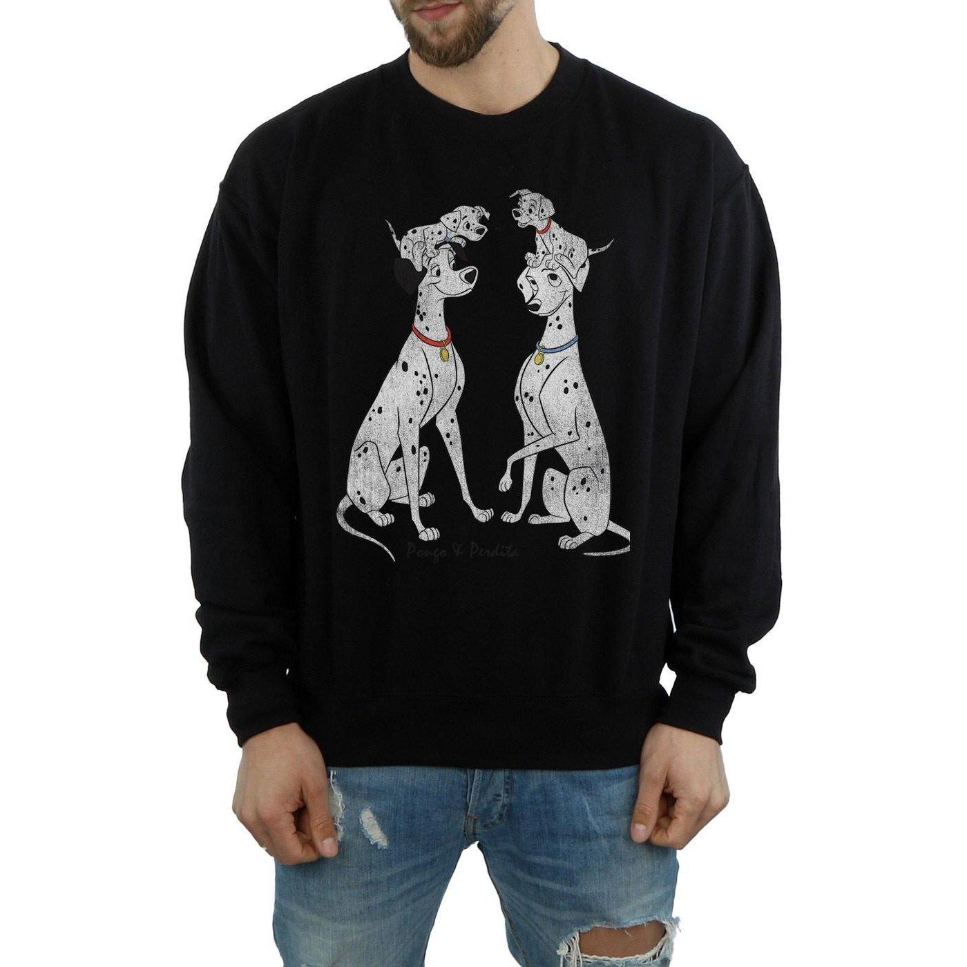 Disney  101 Dalmatians Pongo And Perdita Sweatshirt 