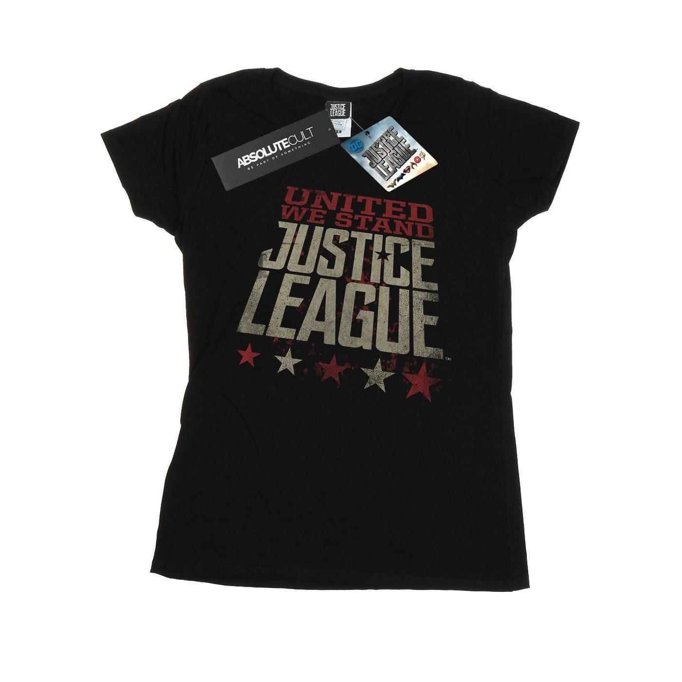 Image of Justice League Movie United We Stand Tshirt Damen Schwarz M
