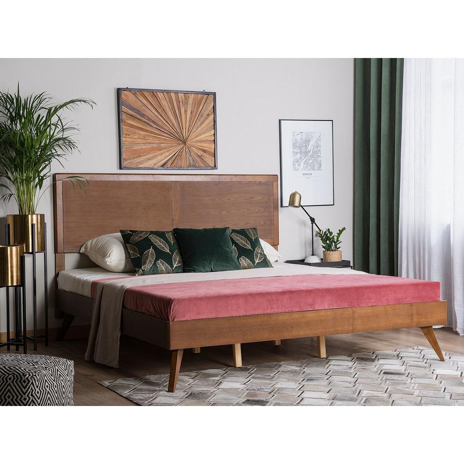 Beliani Bett mit Lattenrost aus MDF-Platte Retro ISTRES  
