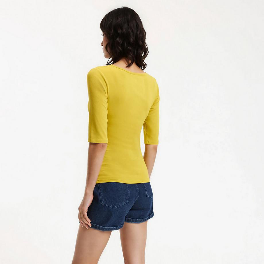 La Redoute Collections V-Ausschnitt T-Shirt  