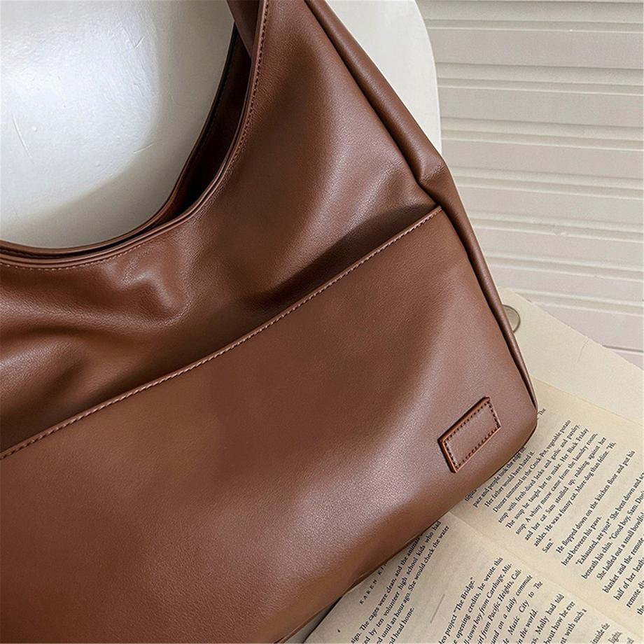 Only-bags.store Vintage Leder Student Klasse Umhängetasche Pendler Tragetasche Große Kapazität Umhängetasche  