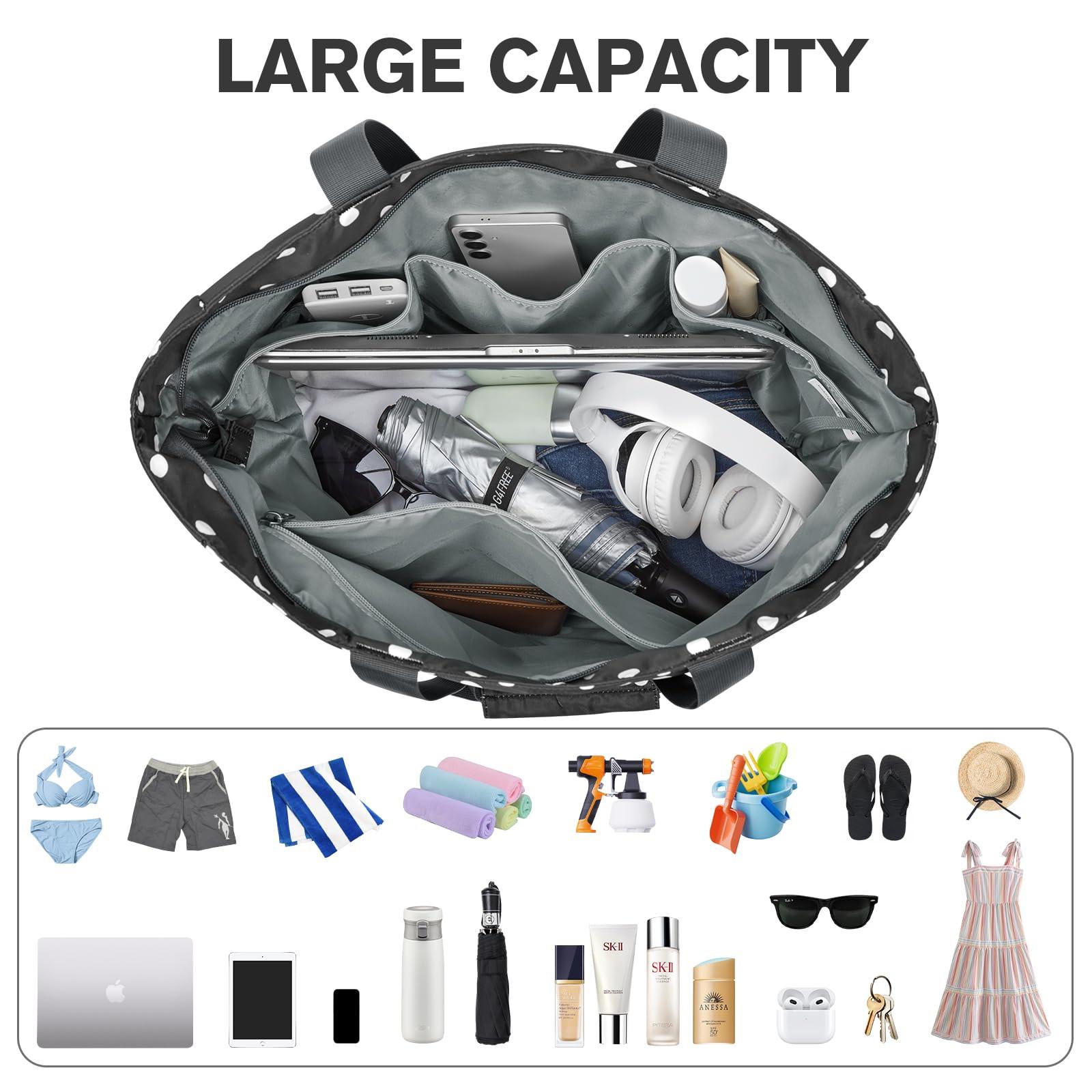 Only-bags.store Gepunktete Familien Strandtasche Faltbar  