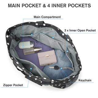 Only-bags.store Gepunktete Familien Strandtasche Faltbar  