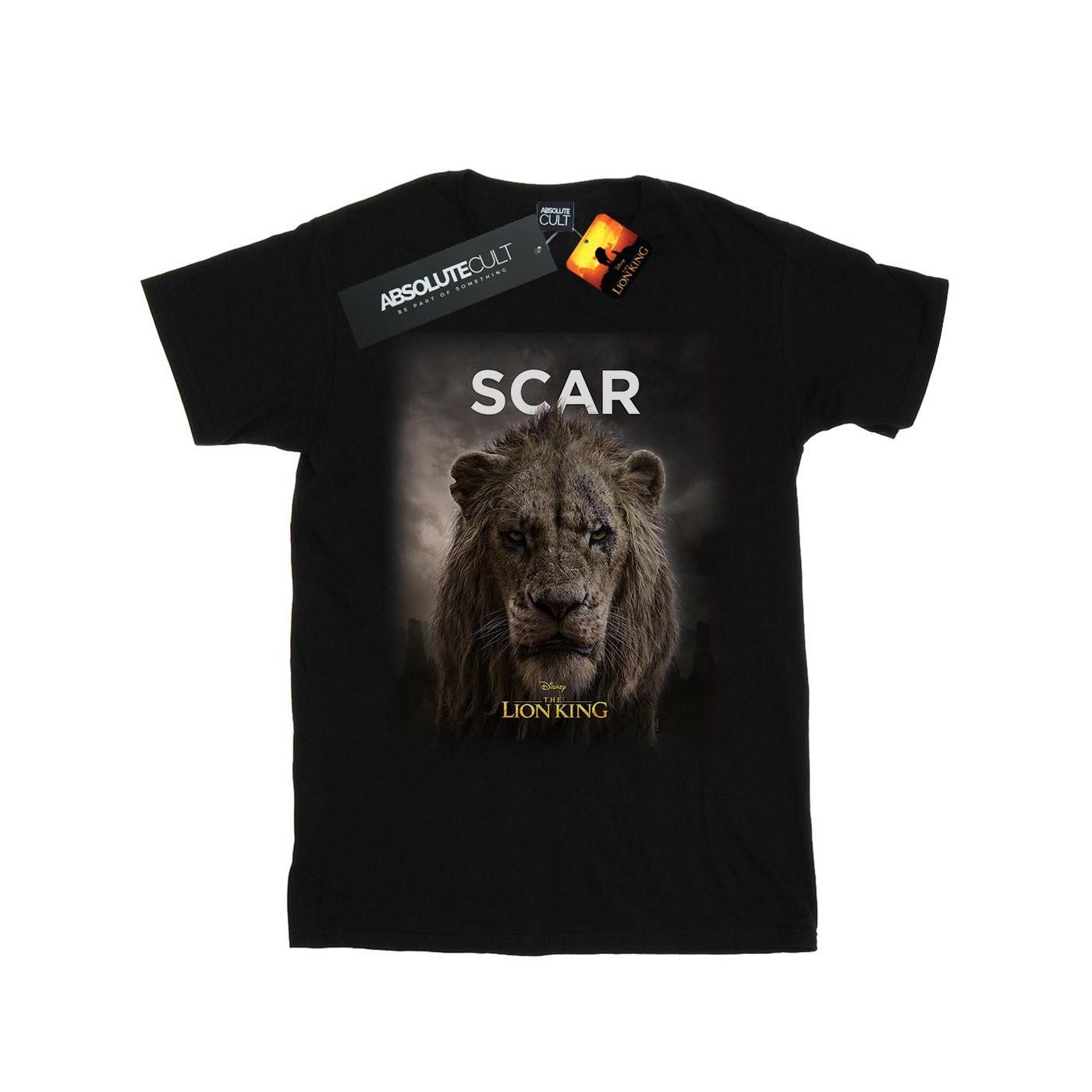 Image of The Lion King Movie Scar Poster Tshirt Damen Schwarz 4XL
