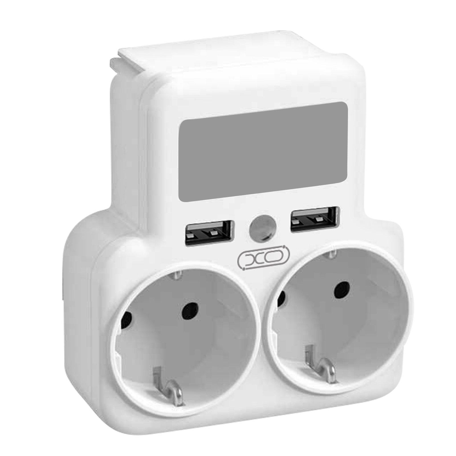 Image of LED-Steckdosenleiste + 2 USB 24W, XO