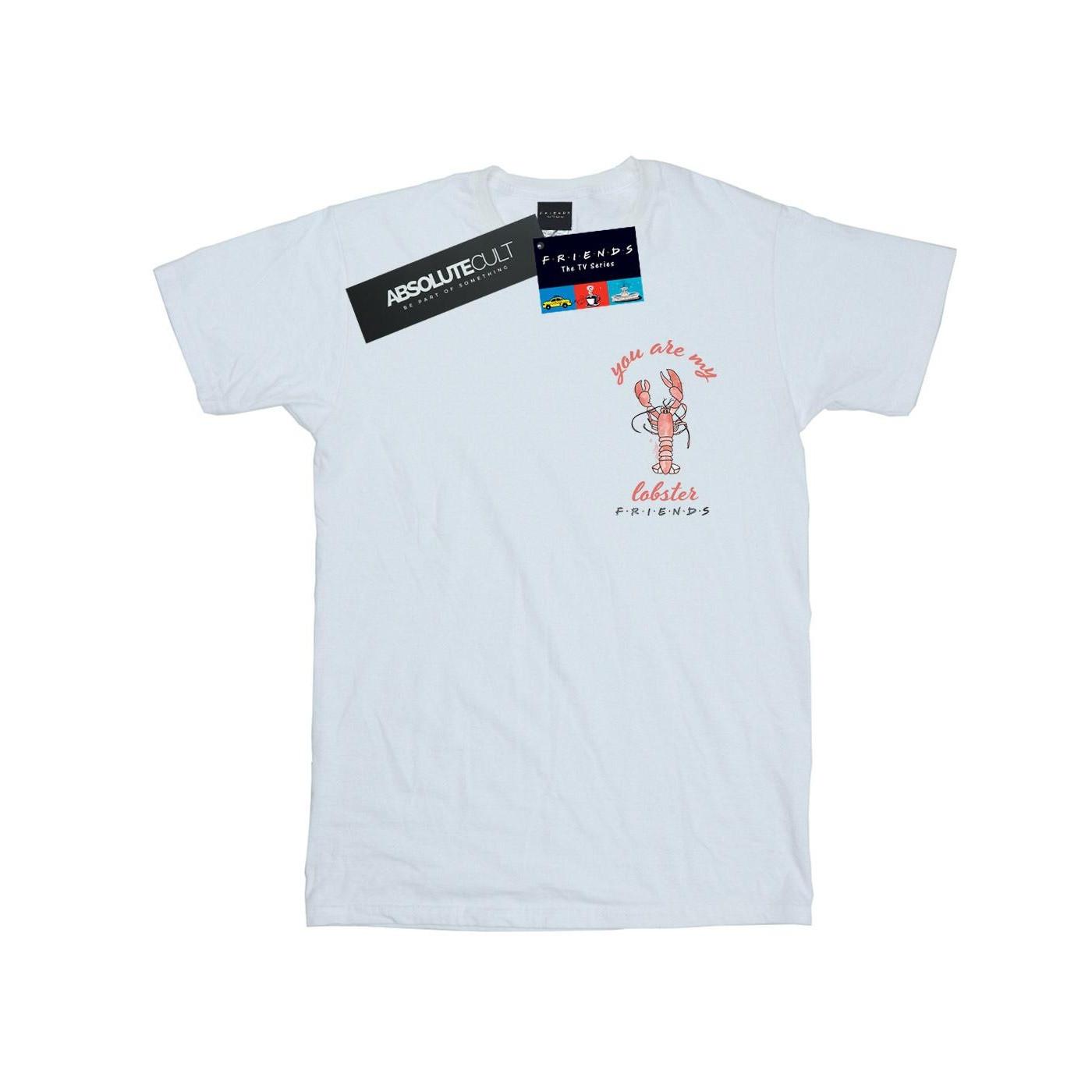 Image of Lobster Chest Tshirt Herren Weiss 3XL