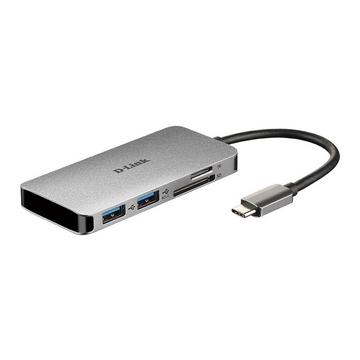 DUB-M610 station d'accueil Avec fil USB 3.2 Gen 1 (3.1 Gen 1) Type-C Aluminium, Noir